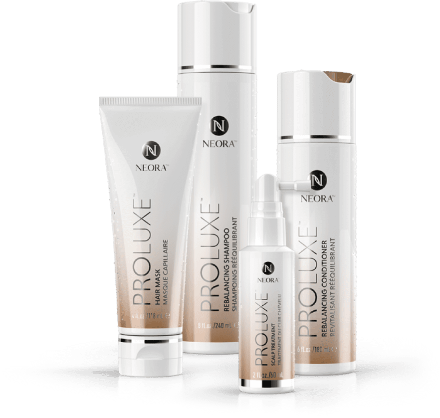 Neora Proluxe selling shampoo and 2 conditioners